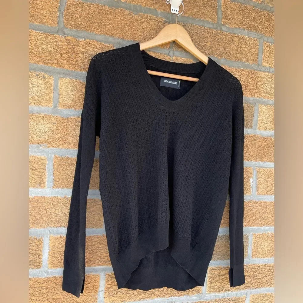 Zadig & Voltaire preppy ve sweater pullover XS - Picture 4 of 10